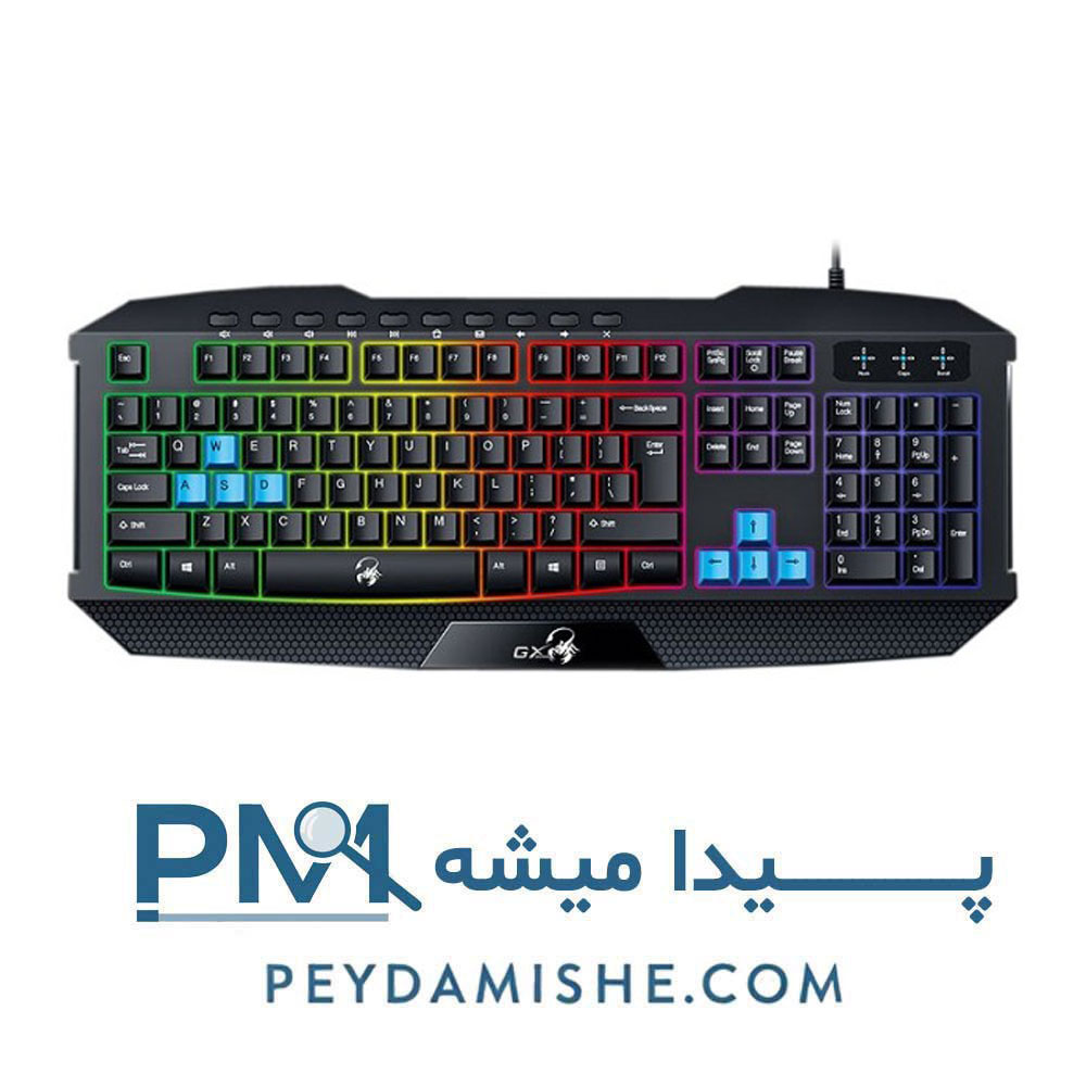 کیبورد گیمینگ Scorpion K215 برند جنیوس