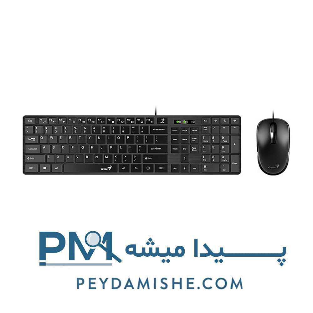 کیبورد و ماوس Slim Star C126 برند جنیوس