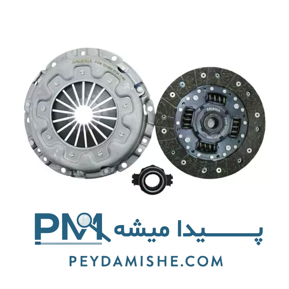 کیت کلاچ پری دمپر 4 فنر دوبل 206 تیپ 5 برند امیرنیا